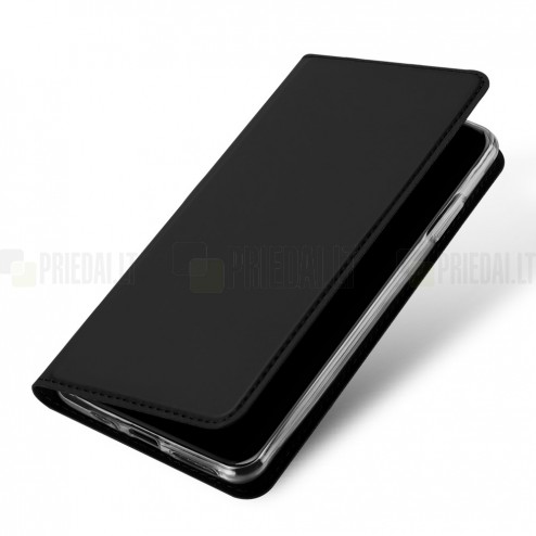 „Dux Ducis“ Skin serijos Apple iPhone 11 Pro juodas odinis atverčiamas dėklas