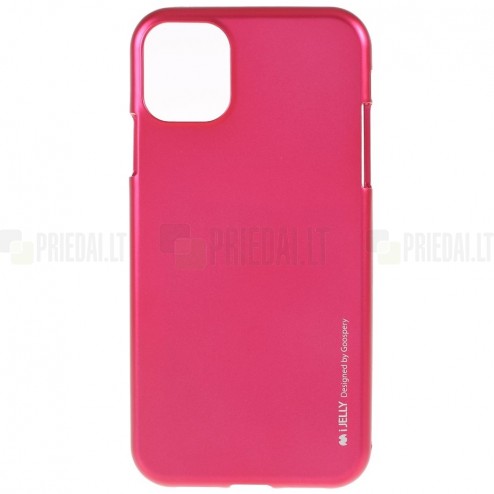 Apple iPhone 11 Pro Max Mercury tamsiai rožinis kieto silikono TPU dėklas - nugarėlė