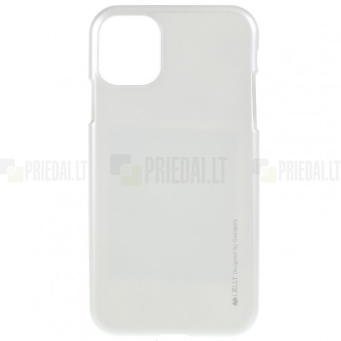 Apple iPhone 11 Pro Mercury sidabrinis kieto silikono TPU dėklas - nugarėlė