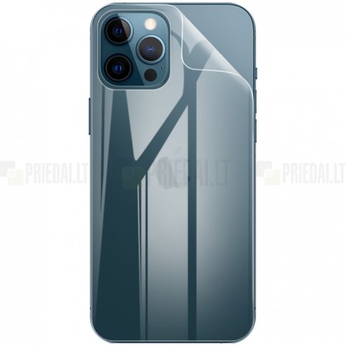 Apple iPhone 12 (12 Pro) apsauginė skaidri (pilnai dengianti) ekrano ir nugarėlės plėvelė