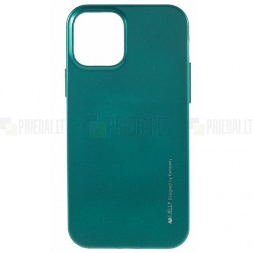 Apple iPhone 12 (12 Pro) Mercury žalias kieto silikono TPU dėklas - nugarėlė