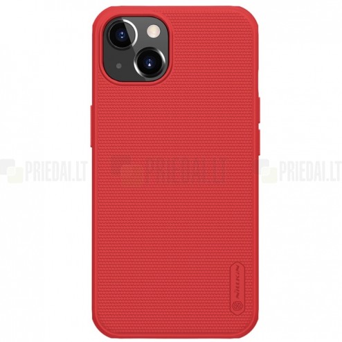 Apple iPhone 13 „Nillkin“ Frosted Shield Pro raudonas dėklas - nugarėlė