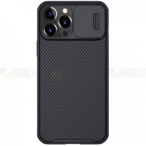 Apple iPhone 13 Pro Max „Nillkin“ CamShield juodas dėklas, nugarėlė su kameros apsauga