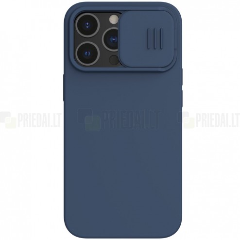 Apple iPhone 13 Pro „Nillkin“ CamShield MagSafe mėlynas dėklas, nugarėlė su kameros apsauga