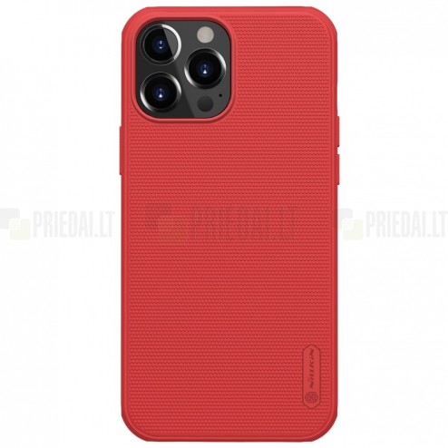 Apple iPhone 13 Pro „Nillkin“ Frosted Shield Pro raudonas dėklas - nugarėlė