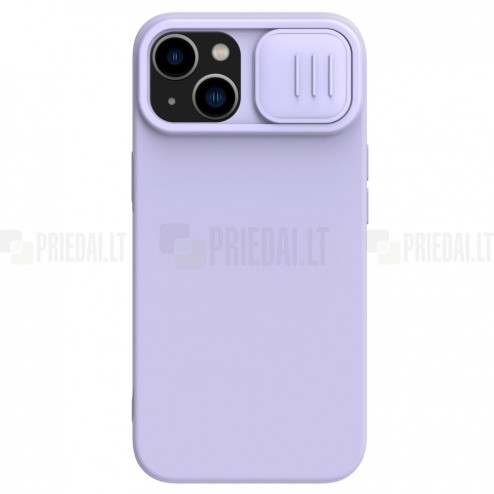 Apple iPhone 14 „Nillkin“ CamShield MagSafe violetinis dėklas, nugarėlė su kameros apsauga