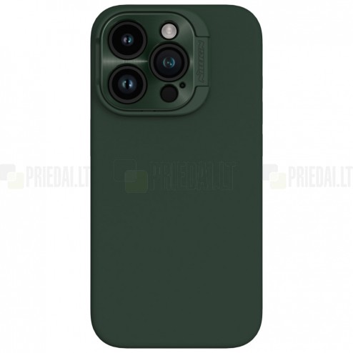 Apple iPhone 15 Pro „Nillkin“ Lenswing Magnetic žalias dėklas, nugarėlė su kameros apsauga