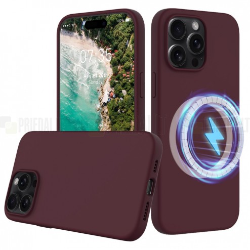 Apple iPhone 16 Pro „Shell“ MagSafe kieto silikono TPU bordo dėklas - nugarėlėApple iPhone 16 Pro „Shell“ MagSafe kieto silikono TPU bordo dėklas - nugarėlė