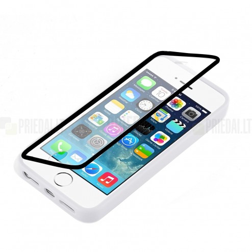 Apple iPhone 4 ir 4S plastikinis atverčiamas skaidrus dėklas