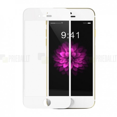 Apple iPhone 6 (6s) „Remax“ Premium Tempered Glass apsauginis ekrano stiklas 0.3 mm - baltas