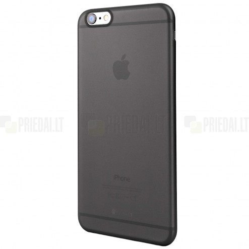 Apple iPhone 6 Plus (6s Plus) kieto silikono TPU matinis, pilkas dėklas - nugarėlė