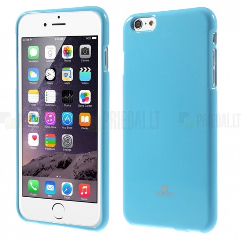 Apple iPhone 6 Plus (6s Plus) šviesiai mėlynas (žydras) Mercury kieto silikono (TPU) dėklas