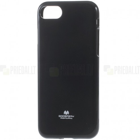 Apple iPhone 7 (iPhone 8) Mercury juodas kieto silikono TPU dėklas - nugarėlė