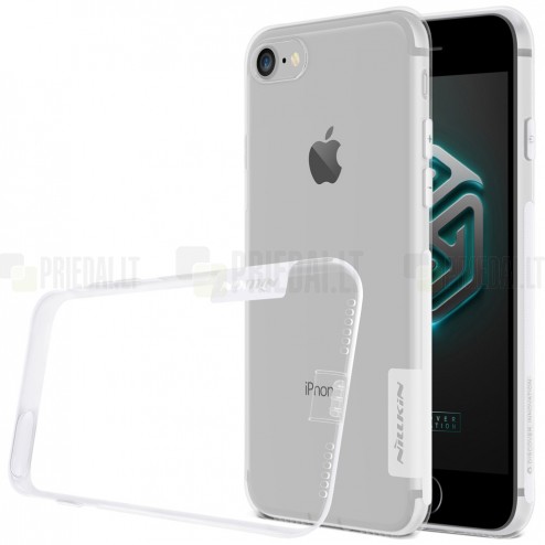 Apple iPhone 7 (iPhone 8) Nillkin Nature plonas skaidrus (permatomas) silikoninis TPU bespalvis dėklas