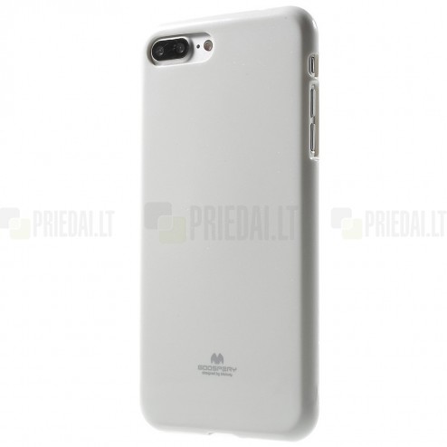Apple iPhone 7 Plus (iPhone 8 Plus) Mercury baltas kieto silikono TPU dėklas - nugarėlė