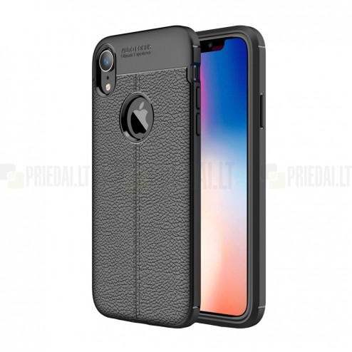 Apple iPhone Xr FOCUS kieto silikono TPU juodas dėklas - nugarėlė