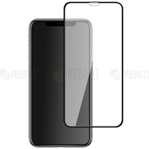 Apple iPhone X (iPhone Xs, 11 Pro) „Mocolo“ 9H Tempered Glass sustiprintos apsaugos juodas pilnai dengiantis apsauginis ekrano stiklas 0,26 mm