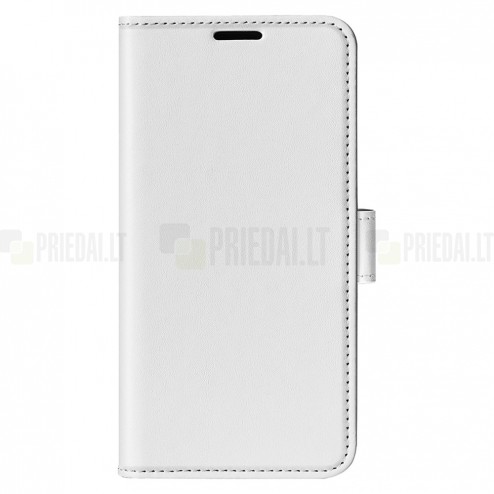 Samsung Galaxy A50 (A505F) atverčiamas juodas odinis dėklas - piniginė