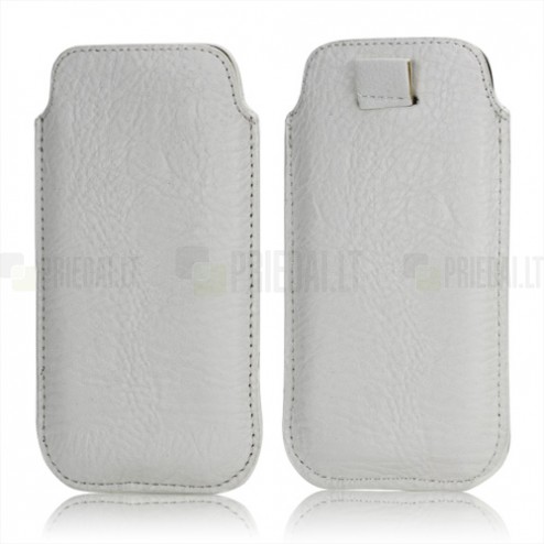 Balta odinė Apple iPhone SE (5, 5s) telefono įmautė