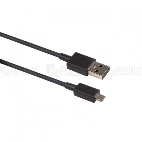 BlackBerry micro usb juodas laidas 1,2 m. (originalus)