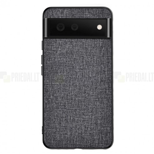 KSQ Cloth Google Pixel 6 Pro pilkas plastikinis dėklas - nugarėlė