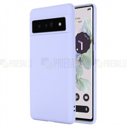 Google Pixel 7 Pro Shell kieto silikono (TPU) dėklas violetinis - nugarėlė