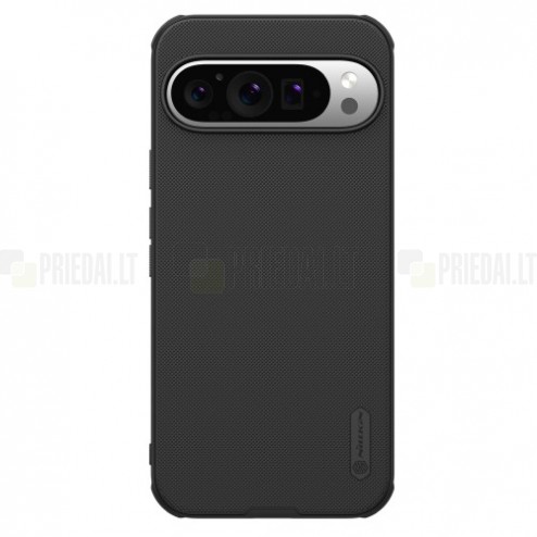 Nillkin Frosted Shield Pro Magnetic Pixel 9 (Pixel 9 Pro) juodas plastikinis dėklas - nugarėlė