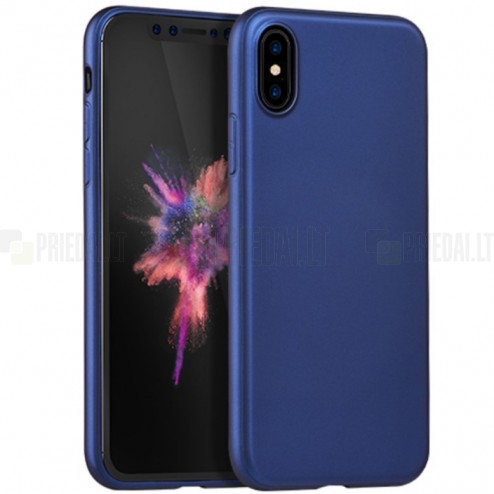 HOCO Pure Apple iPhone X (iPhone Xs) mėlynas plastikinis dėklas