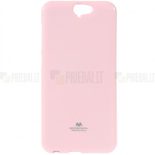 HTC One A9 šviesiai rožinis Mercury kieto silikono (TPU) dėklas - nugarėlė