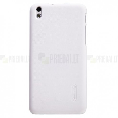 Nillkin Frosted Shield HTC Desire 816 plastikinis baltas dėklas - nugarėlė su ekrano plėvele