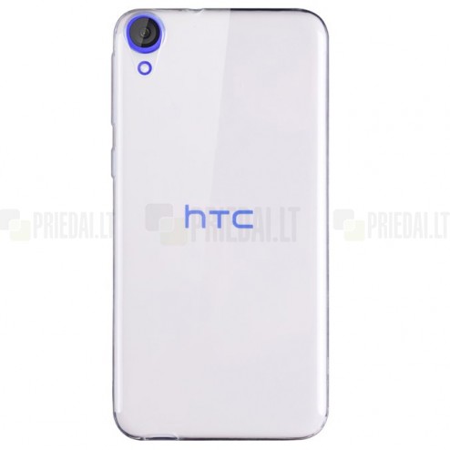 HTC Desire 820 skaidrus (permatomas) kieto silikono TPU ploniausias pasaulyje bespalvis dėklas