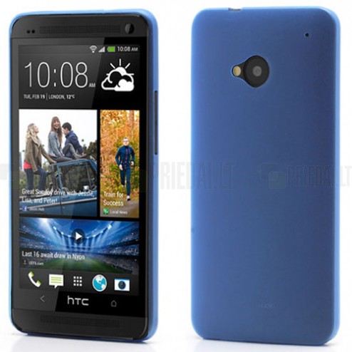 Ploniausias pasaulyje HTC One M7 mėlynas dėklas