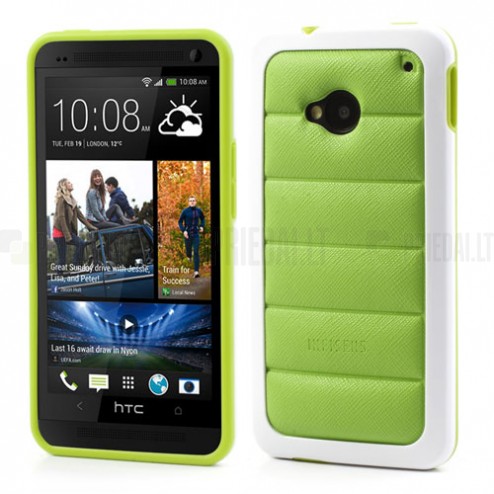 „Infisens“ Hybrid Bumper HTC One M7 žalias dėklas