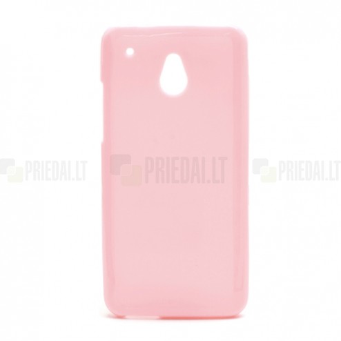 HTC One mini rožinis silikoninis dėklas