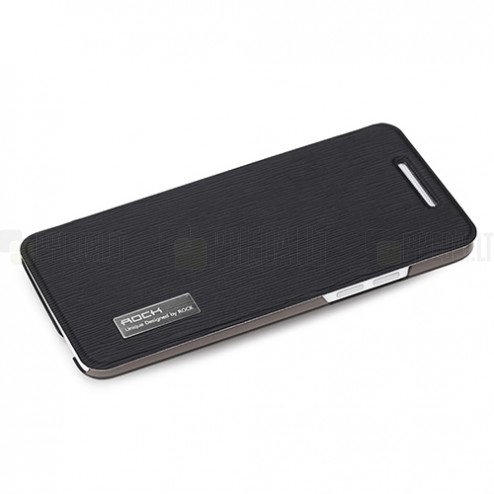 „ROCK“ Elegant HTC One mini atverčiamas juodas dėklas