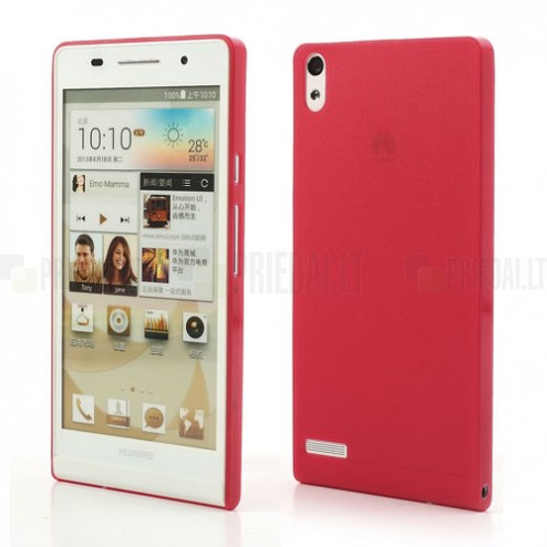 Ploniausias pasaulyje raudonas Huawei Ascend P6 dėklas