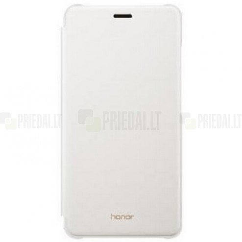 Oficialus Huawei Honor 5c (Honor 7 Lite) Flip Cover baltas atverčiamas dėklas - knygutė