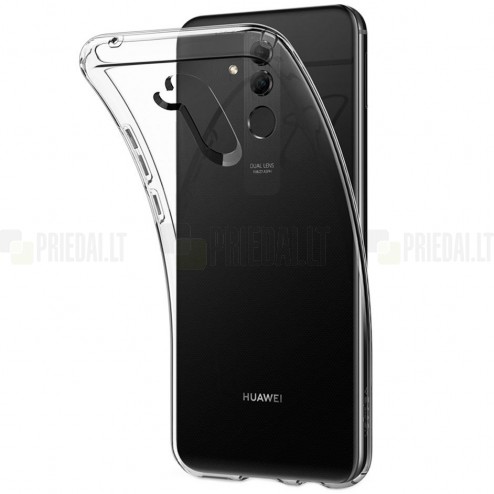 Huawei Mate 20 Lite kieto silikono TPU skaidrus dėklas - nugarėlė