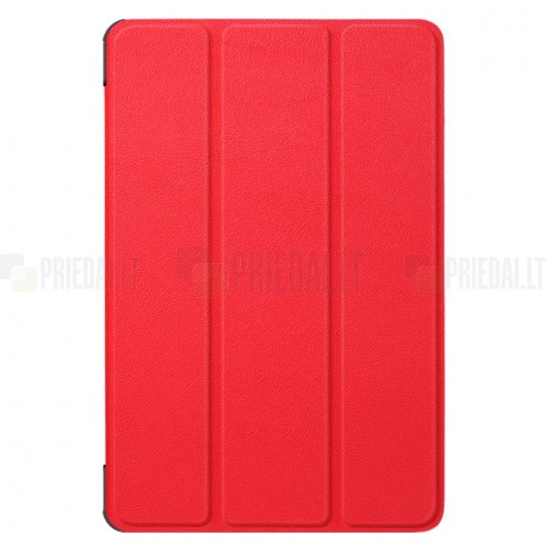 Huawei MatePad 11'' (2021) atverčiamas raudonas odinis dėklas - knygutė