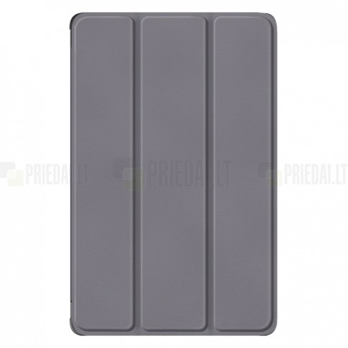 Huawei MatePad SE 10.4'' atverčiamas pilkas odinis dėklas - knygutė (sulankstomas)