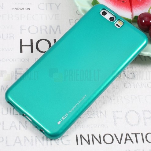Huawei P10 Plus žalias Mercury kieto silikono (TPU) dėklas - nugarėlė