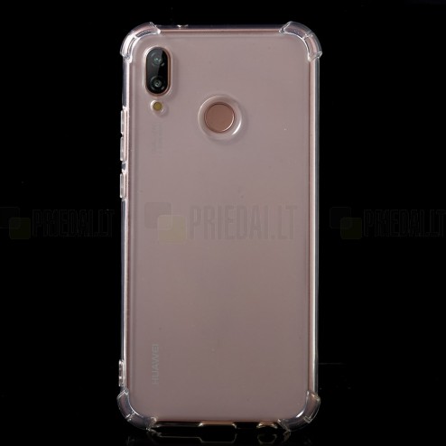 Huawei P20 Lite (Nova 3e) kieto silikono TPU skaidrus dėklas - nugarėlė