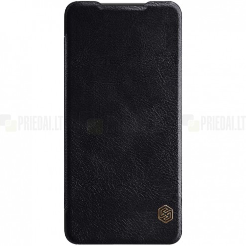Prabangus „Nillkin“ Qin serijos juodas odinis atverčiamas Huawei P30 dėklas - knygutė