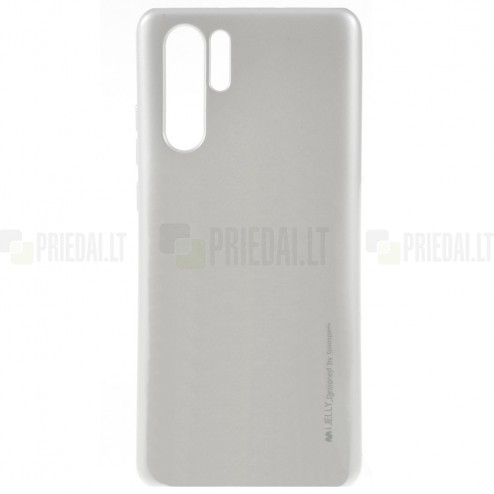 Huawei P30 Pro sidabrinis Mercury kieto silikono (TPU) dėklas - nugarėlė