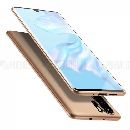 „X-Level“ Guardian Huawei P30 Pro auksinis kieto silikono dėklas