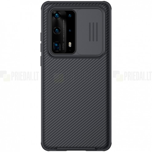 Huawei P40 Pro+ „Nillkin“ CamShield juodas dėklas, nugarėlė su kameros apsauga