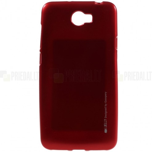 Huawei Y5 II (Huawei Y5 2) raudonas Mercury kieto silikono (TPU) dėklas - nugarėlė