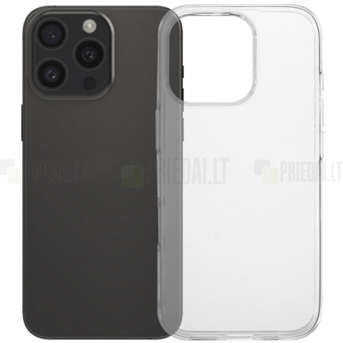 Apple iPhone 16 Pro kieto silikono TPU skaidrus dėklas - nugarėlė