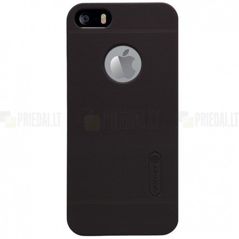 Rudas „Nillkin“ Frosted Shield serijos Apple iPhone SE (5, 5s) dėklas (dėkliukas) su apsaugine ekrano plėvele