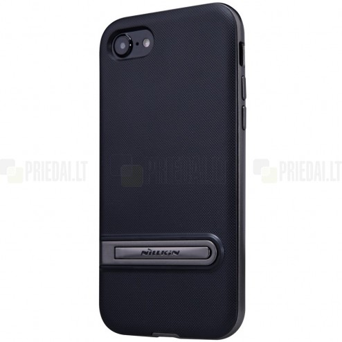 Nillkin Youth Kickstand sustiprintos apsaugos Apple iPhone 7 (iPhone 8) juodas kieto silikono (TPU) ir plastiko dėklas